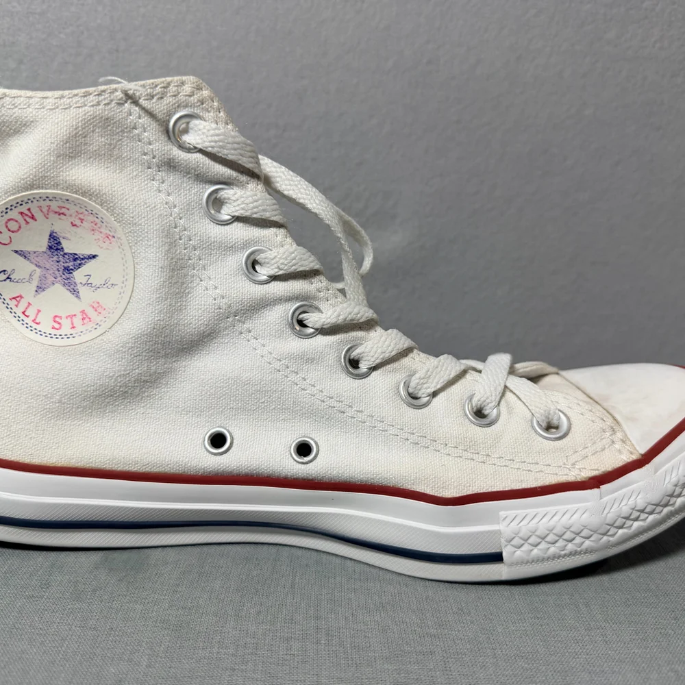 Converse All Star Mens 8 Women 10 White High Top Sneakers